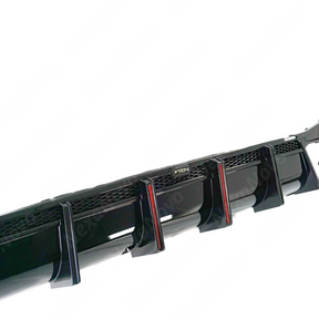 NexaNovo precision-molded gloss black bumper lip for 2023 BMW X5 G05.
