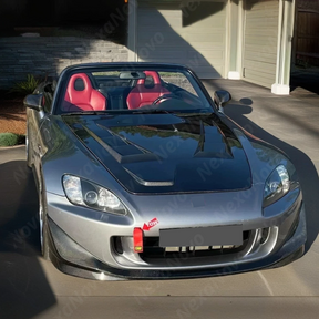 NexaNovo durable real carbon fiber front splitter spoiler for 2007 Honda S2000 AP2.
