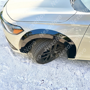 Precision fitment of NexaNovo fender flares on 2024 Honda Civic Hatchback
