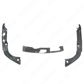 NexaNovo carbon fiber cooling shrouds installed in the engine bay of a Honda Civic Type R FL5