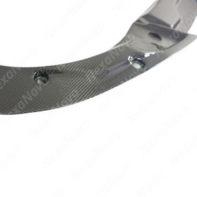 NexaNovo real carbon fiber cooling shrouds on a white Honda Civic Type R FL5