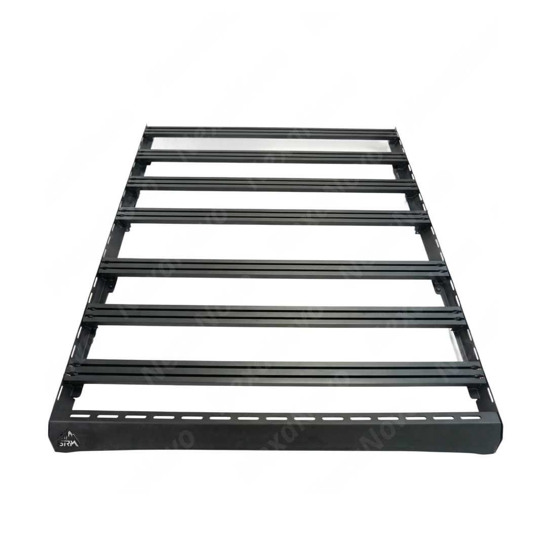 Heavy-duty NexaNovo aluminum roof rack platform installed on a 2024 INEOS Grenadier Trialmaster Edition