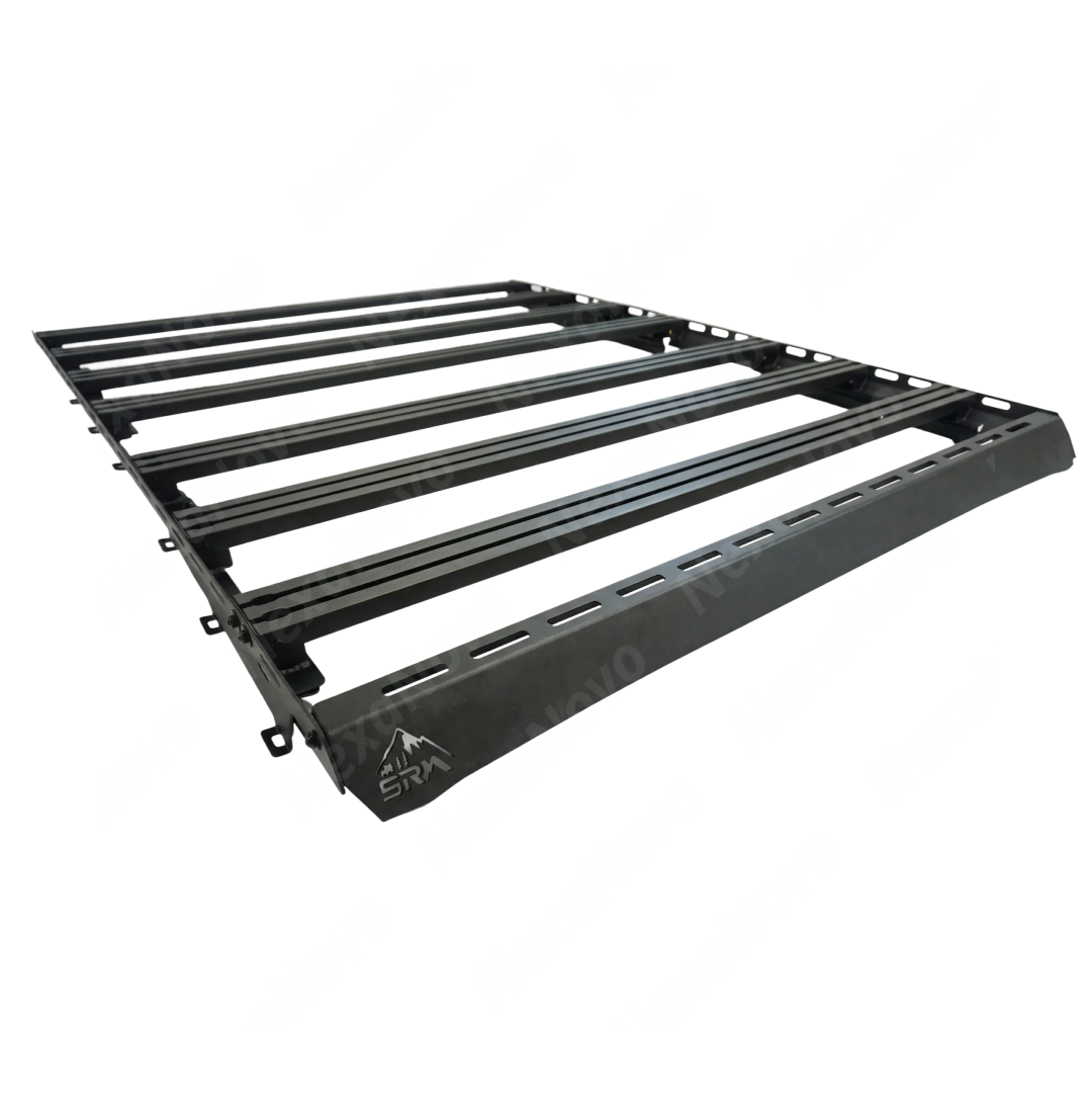 Integrated low-profile wind deflector fairing on the front of the NexaNovo roof rack system