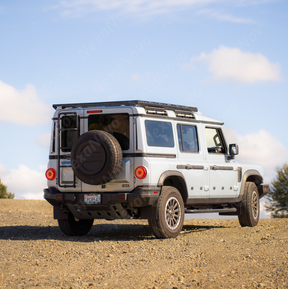 Demonstrating the extreme structural rigidity and weight capacity rating of the NexaNovo overland tray