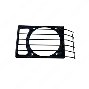 Detailed shot of the custom brackets securing the NexaNovo light cover directly to the factory fascia