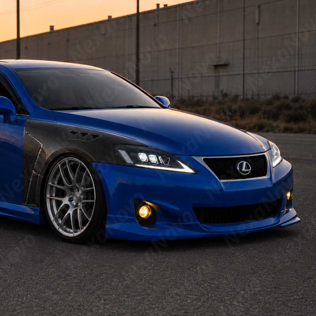 2014-2020 Lexus IS200t / IS250 / IS300 / IS350 - RCF-Style Vented Carbon Fiber Fenders