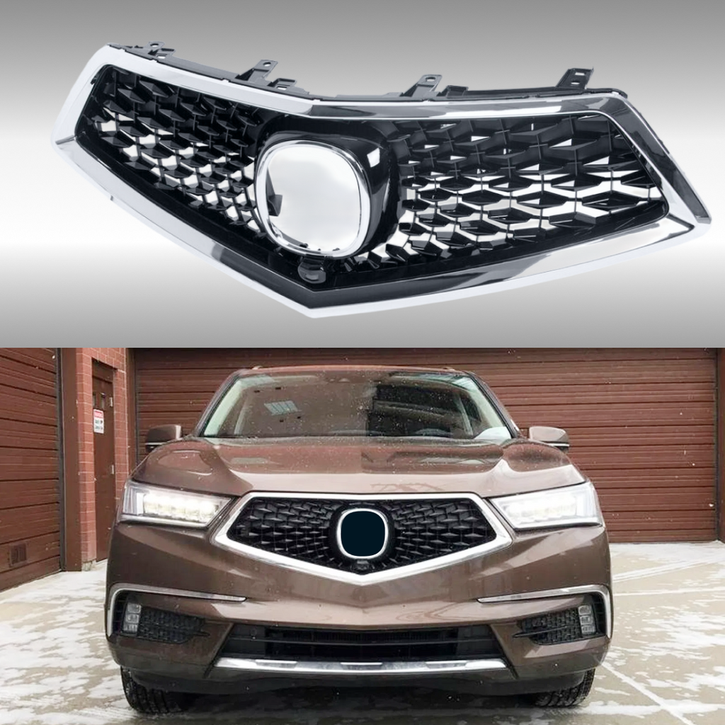 Chrome Trim Front Bumper Grille for Acura MDX (2017-2020) NexaNovo