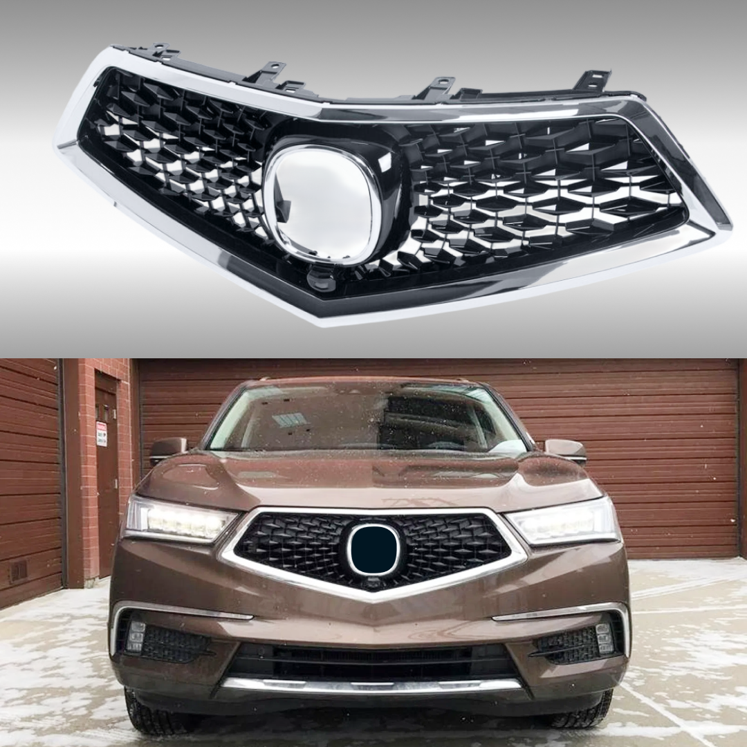 2017 Acura MDX chrome trim front bumper grille by NexaNovo