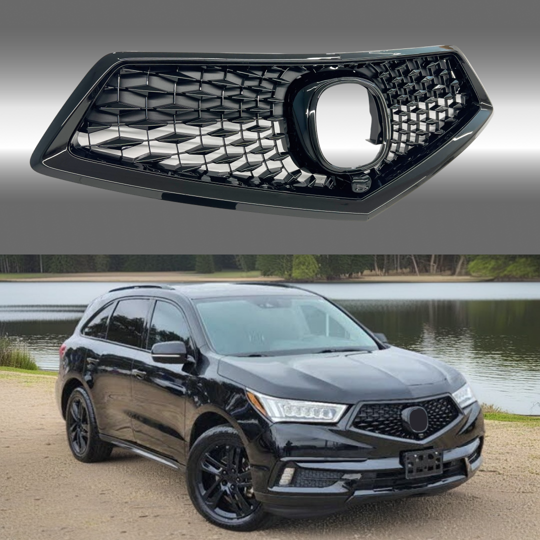 2017-2020 Acura MDX gloss black front bumper grille by NexaNovo