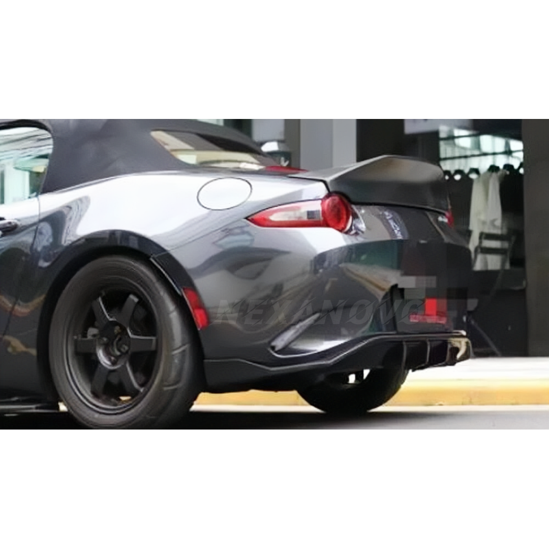 Black PU Rear Bumper Diffuser for Mazda MX-5 ND (2016-2024) NexaNovo