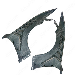 Detailed shot of the UV-resistant NexaNovo high-gloss clear coat on the wide body fenders