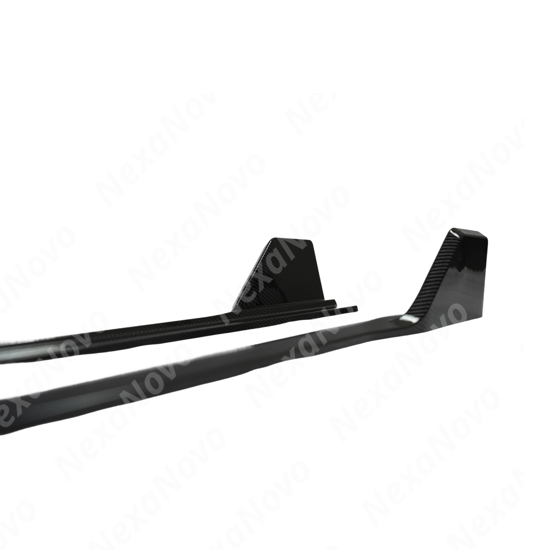 Detailed edges of the NexaNovo 4-piece side skirt sections