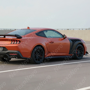 Uninstalled front section piece of the NexaNovo carbon fiber print side skirt