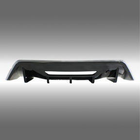 NexaNovo gloss black rear diffuser installed on a 2024 Ford Mustang