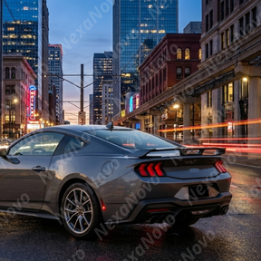 Full rear view of a 2025 Ford Mustang with the new NexaNovo rear diffuser