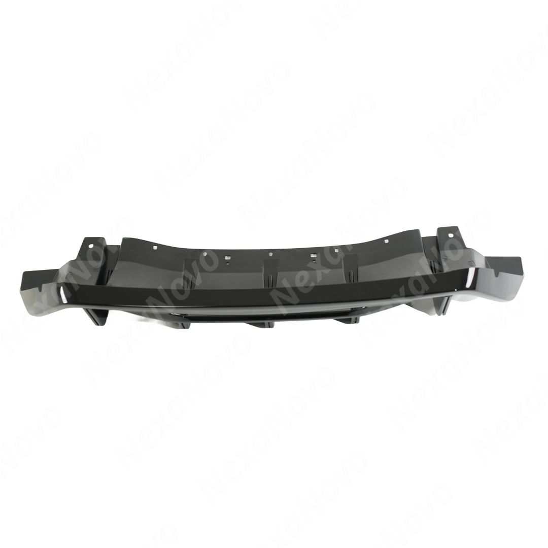 Uninstalled NexaNovo gloss black rear diffuser, top view