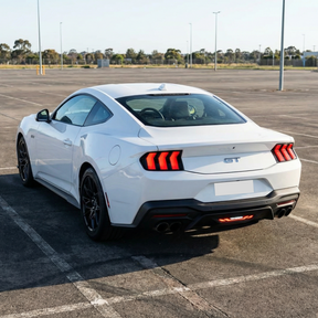Direct rear view of the NexaNovo clear lens 3rd brake light in the "off" position