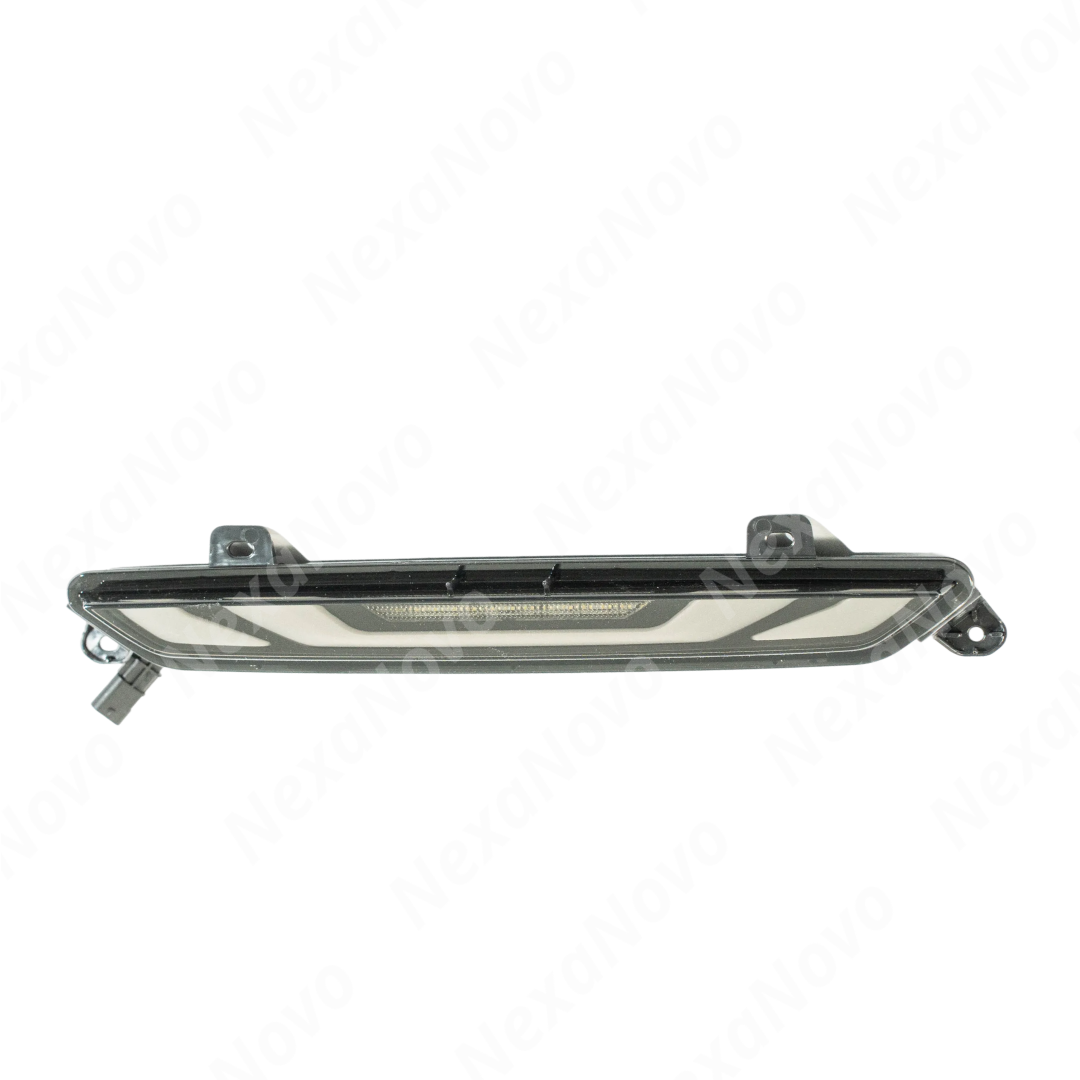 Front view of the uninstalled NexaNovo clear lens LED 3rd brake light assembly