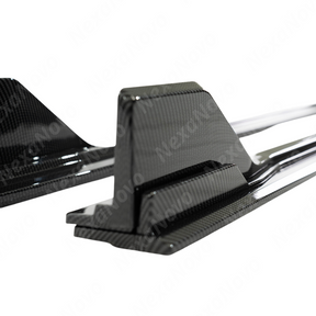 Uninstalled NexaNovo GT500 style body side skirt splitters pair