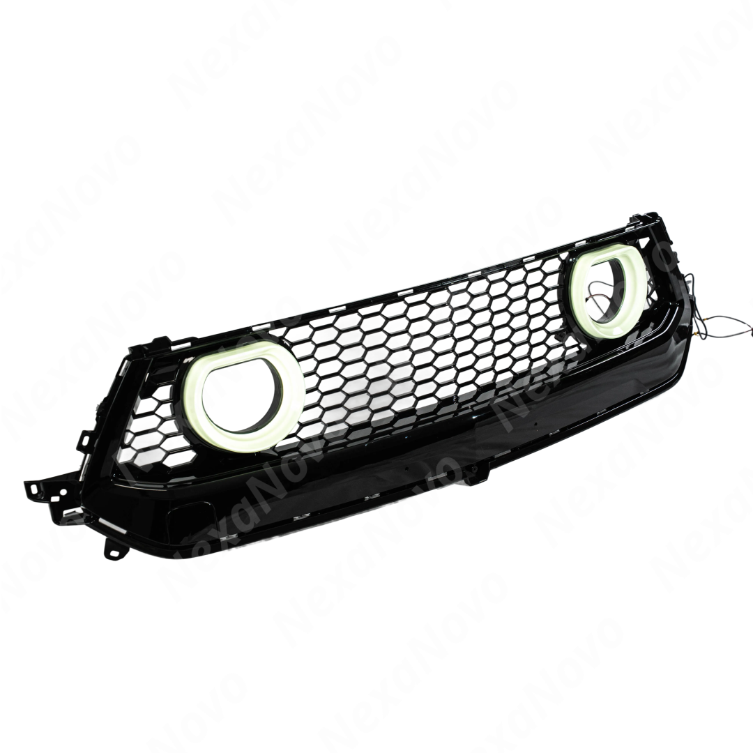 Illustration showing the straightforward bolt-on fitment of the NexaNovo grill