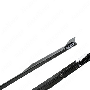 Detailed edge of the NexaNovo GT500 style side skirt splitter