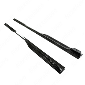 Durable NexaNovo ABS plastic material with a gloss black finish for the splitters