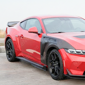 Underside view of the NexaNovo rocker panel splitters showing mounting points