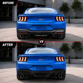 2024-2026 Mustang - Dark Horse Style Rear Bumper Diffuser Replacement & Corner Spats