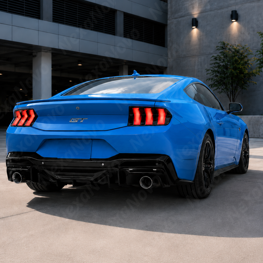 2024-2026 Mustang - Dark Horse Style Rear Bumper Diffuser Replacement & Corner Spats