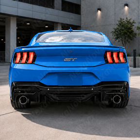 2024-2026 Mustang - Dark Horse Style Rear Bumper Diffuser Replacement & Corner Spats