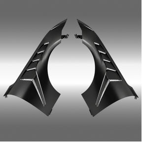 GTD-Style Stainless Steel Vented Front Body Fenders For Ford Mustang (S550) 2018-2023