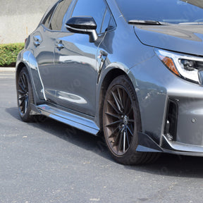 NevaNovo Real Carbon Fiber Side Body Skirts Kit for 2025 Toyota Corolla GR
