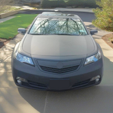 2013 Acura TL bumper grille cover matte black NexaNovo

