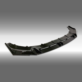 Fits BMW 530i Sedan 2024, 2025 gloss black V style front spoiler lip by NexaNovo.
