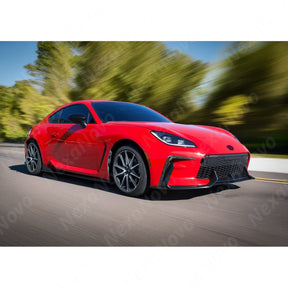 Lightweight Front Garnish Canards in Forged Carbon Fiber for GR86 2022 by NexaNovo.
