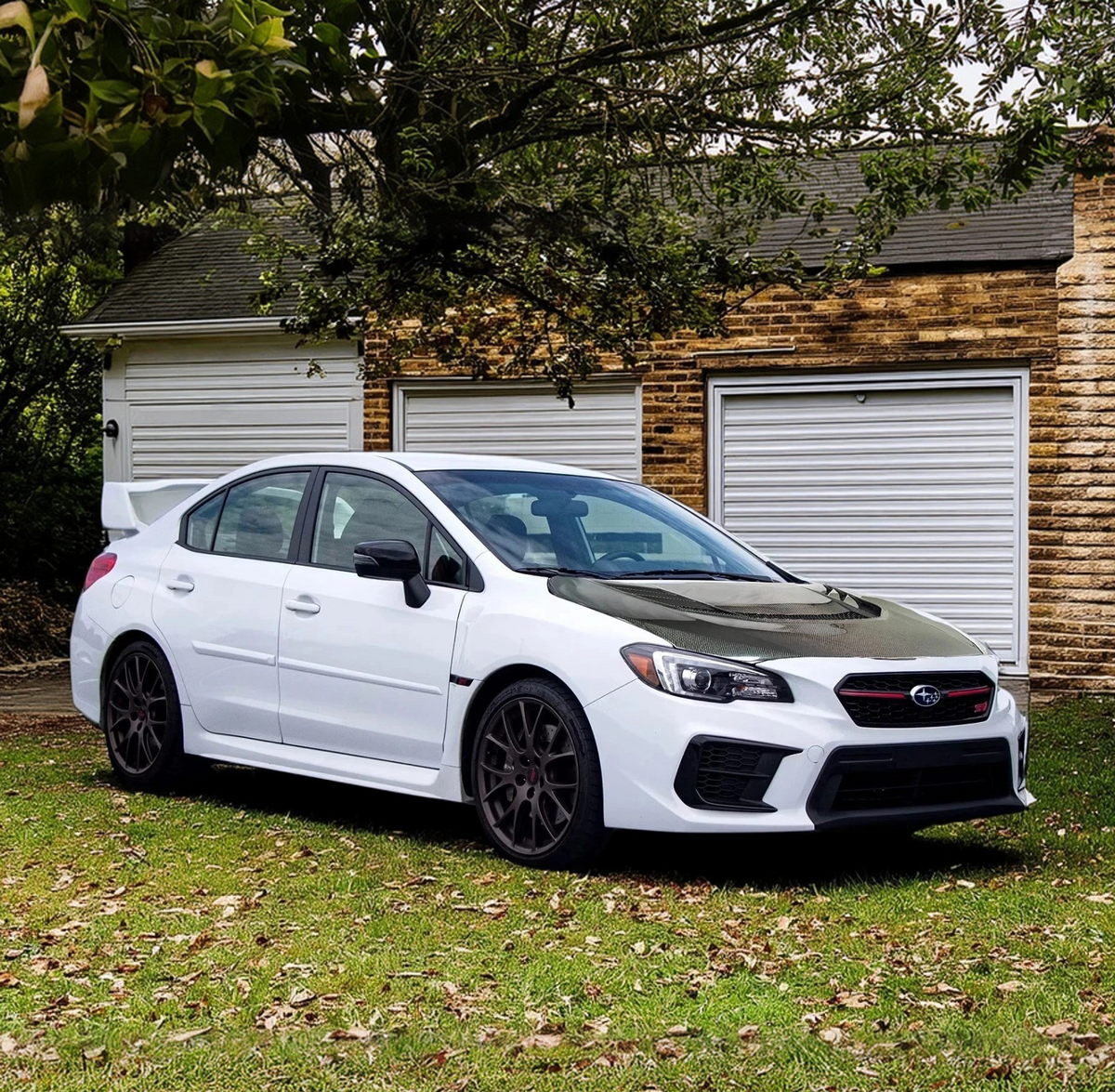 2016 Subaru WRX carbon FMIC scoop hood VR style NexaNovo

