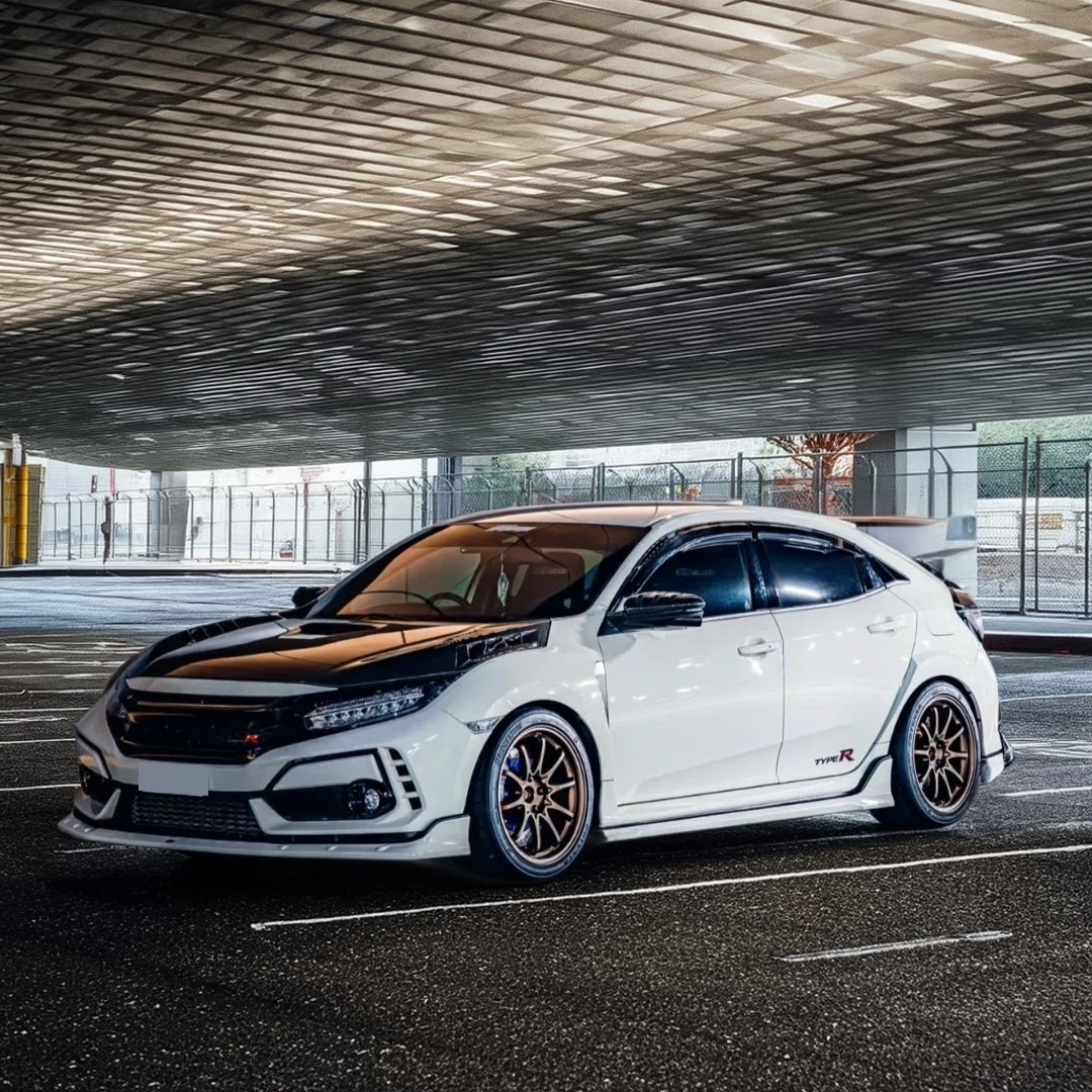 2018 Honda Civic Type R FK8 carbon side skirts by NexaNovo

