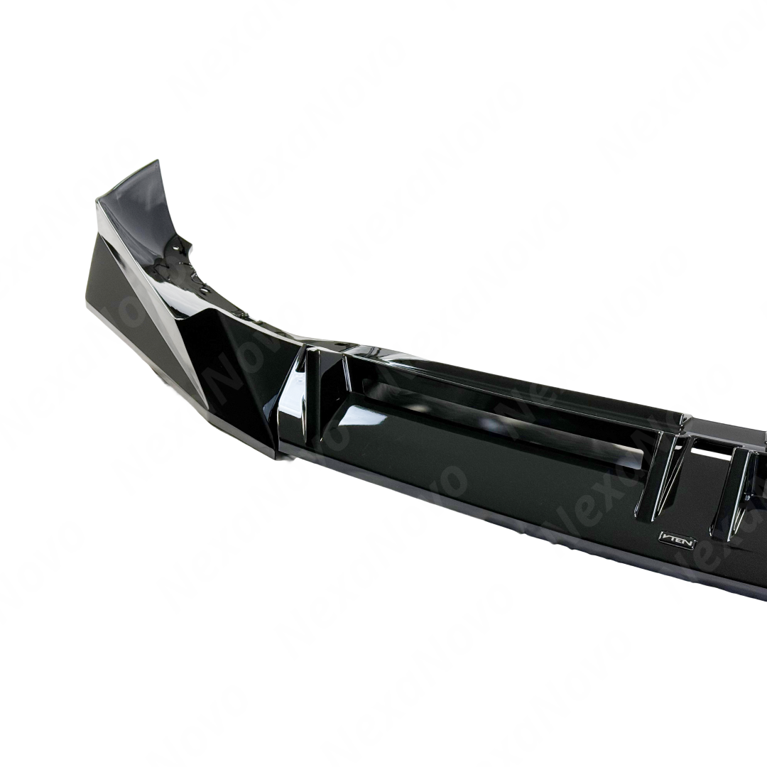 Fits BMW X5 G05 LCI 2024, 2025 gloss black front splitter by NexaNovo.
