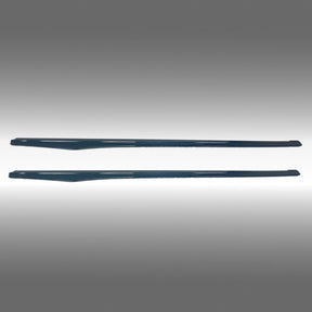 Fits BMW 420i Coupe, Convertible, Gran Coupe 2014-2020 gloss black side body skirts splitters under spoiler by NexaNovo.

