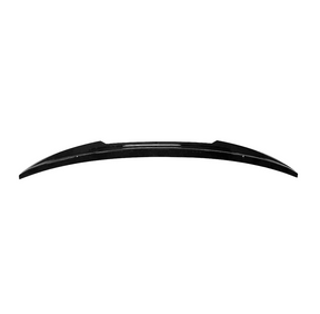 BMW M550i xDrive 2024-2025 gloss black V style rear spoiler wing by NexaNovo.
