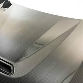 2017 BMW M2 F87 front hood panel in real carbon fiber by NexaNovo