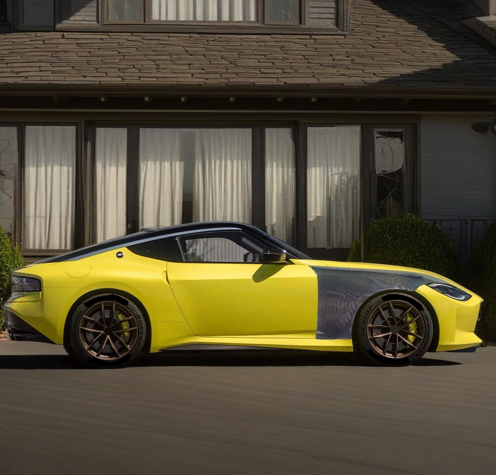 Real Carbon Fiber Front side Fenders Vented Panel For Nissan 400Z