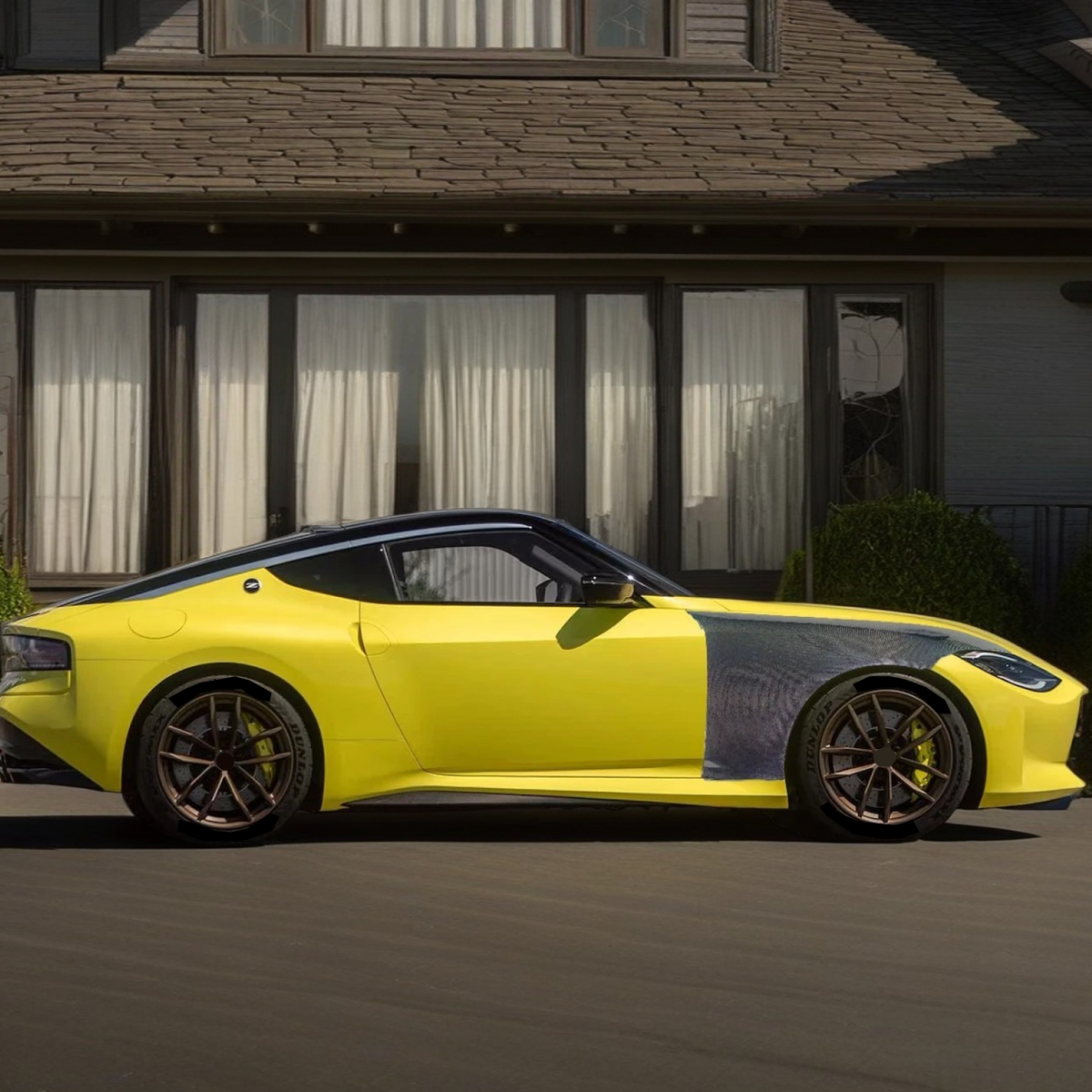 Real Carbon Fiber Front side Fenders Vented Panel For Nissan 400Z