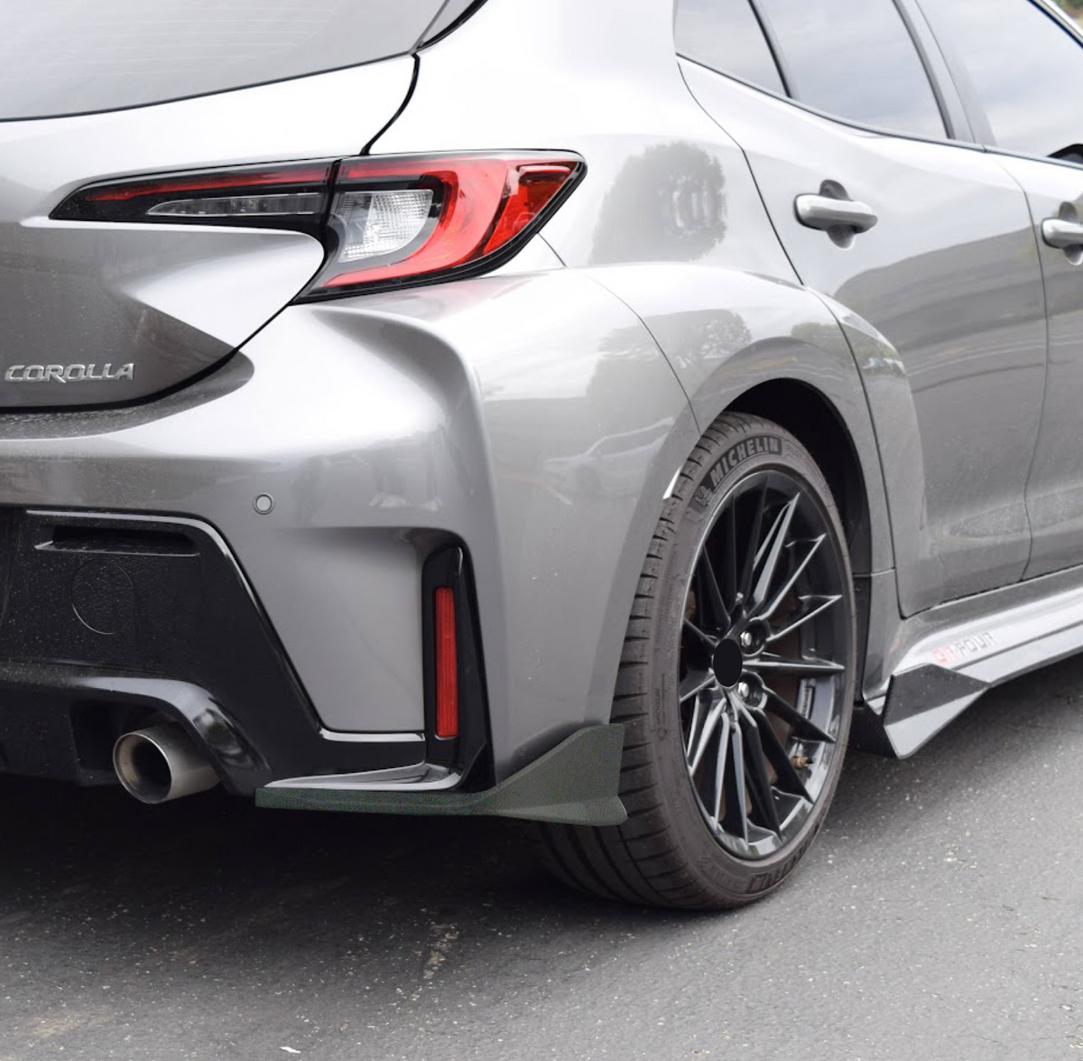 2023 GR Corolla rear bumper side aprons by NexaNovo

