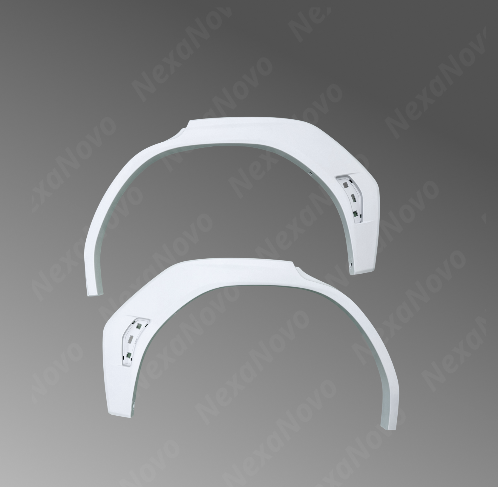 Aftermarket Nexanovo wide body flares for 2025 WRX, in primer

