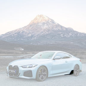 Gloss black Nexanovo VTEN side skirts enhancing a BMW 4 Series
