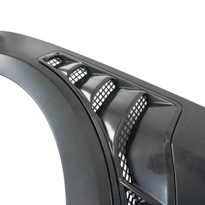 The muscular lines of a NaxaNovo GT500 style fender on a Ford Mustang GT

