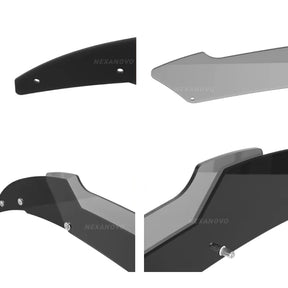 Rear Wickerbill Spoiler Decklid Flap and Rear Spoiler Wing for 2022 Dodge Charger NexaNovo