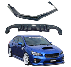 2015 Subaru WRX STI NexaNovo carbon fiber rear lip bumper diffuser