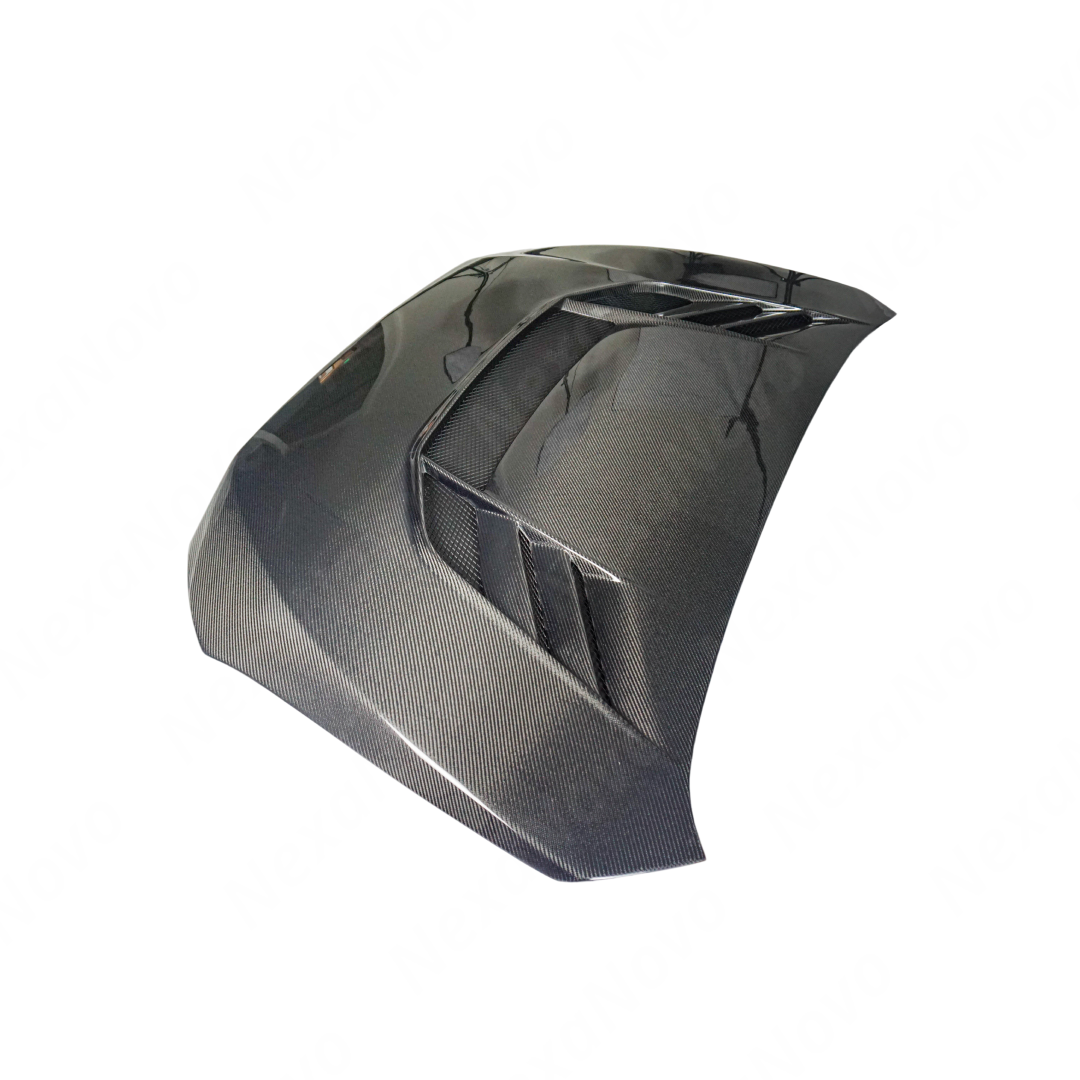 VR-Style Real Carbon Fiber Reverse Scoop Vented Hood For FMIC Subaru WRX / STI (VA) 2015-2021